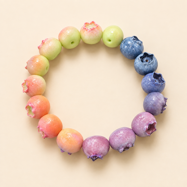 Blueberry Ripening Bracelet – Handmade Fruit Jewelry