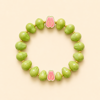 Guava Garden Bracelet – Handmade Polymer Clay Fruit Jewelry