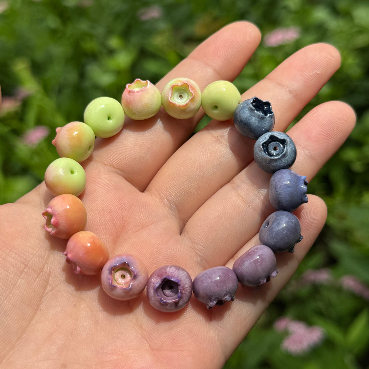 Blueberry Ripening Bracelet – Handmade Fruit Jewelry