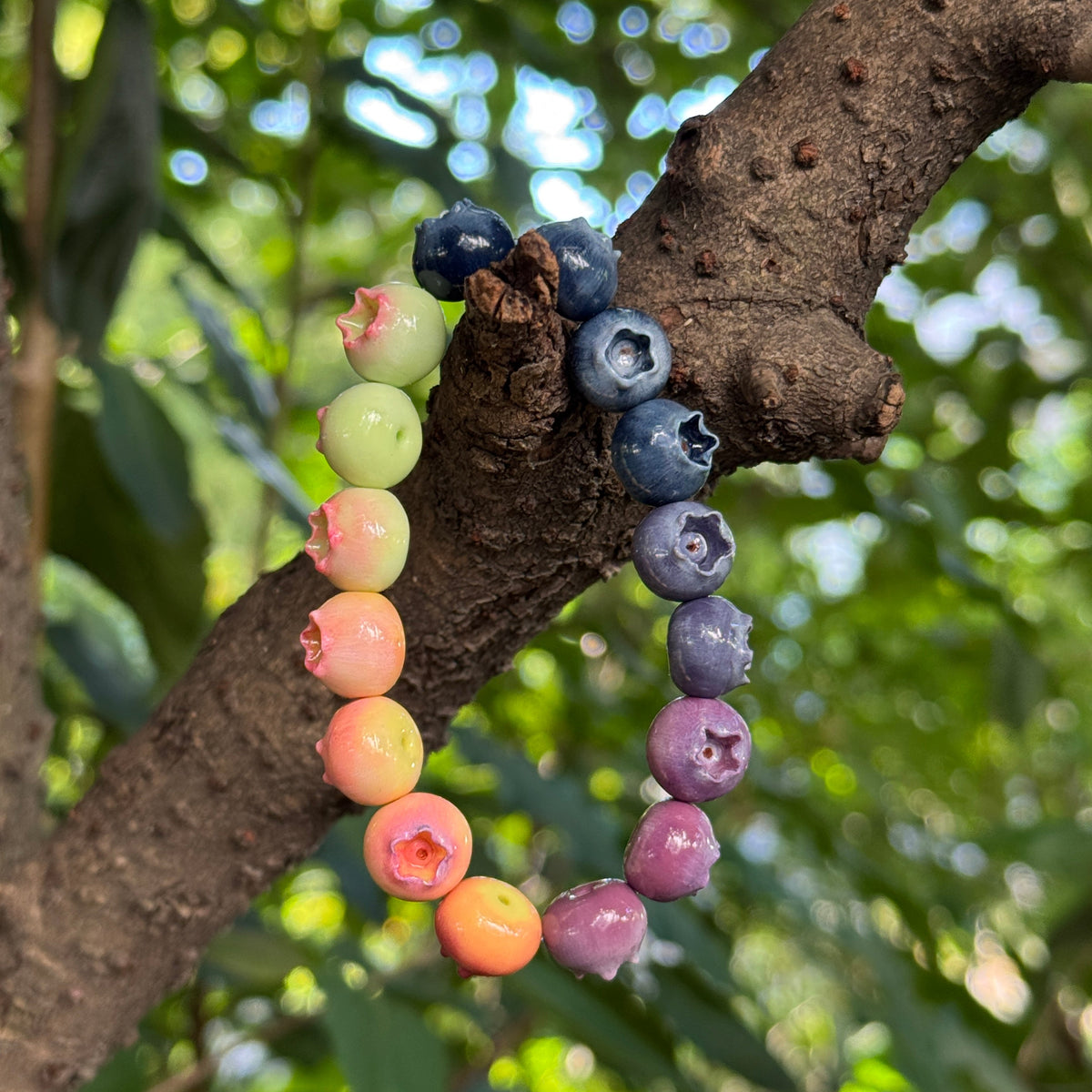 Blueberry Ripening Bracelet – Handmade Fruit Jewelry