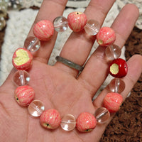 Sweet Apple Picnic Bracelet – Handmade Polymer Clay Fruit Jewelry