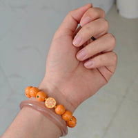 Orange Grove Bracelet – Handmade Polymer Clay Fruit Jewelry